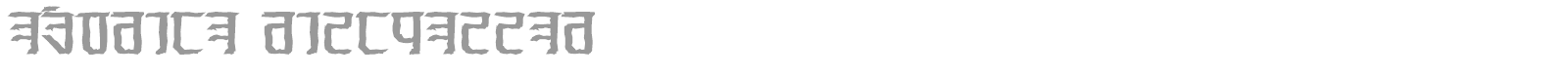 Exodite font preview